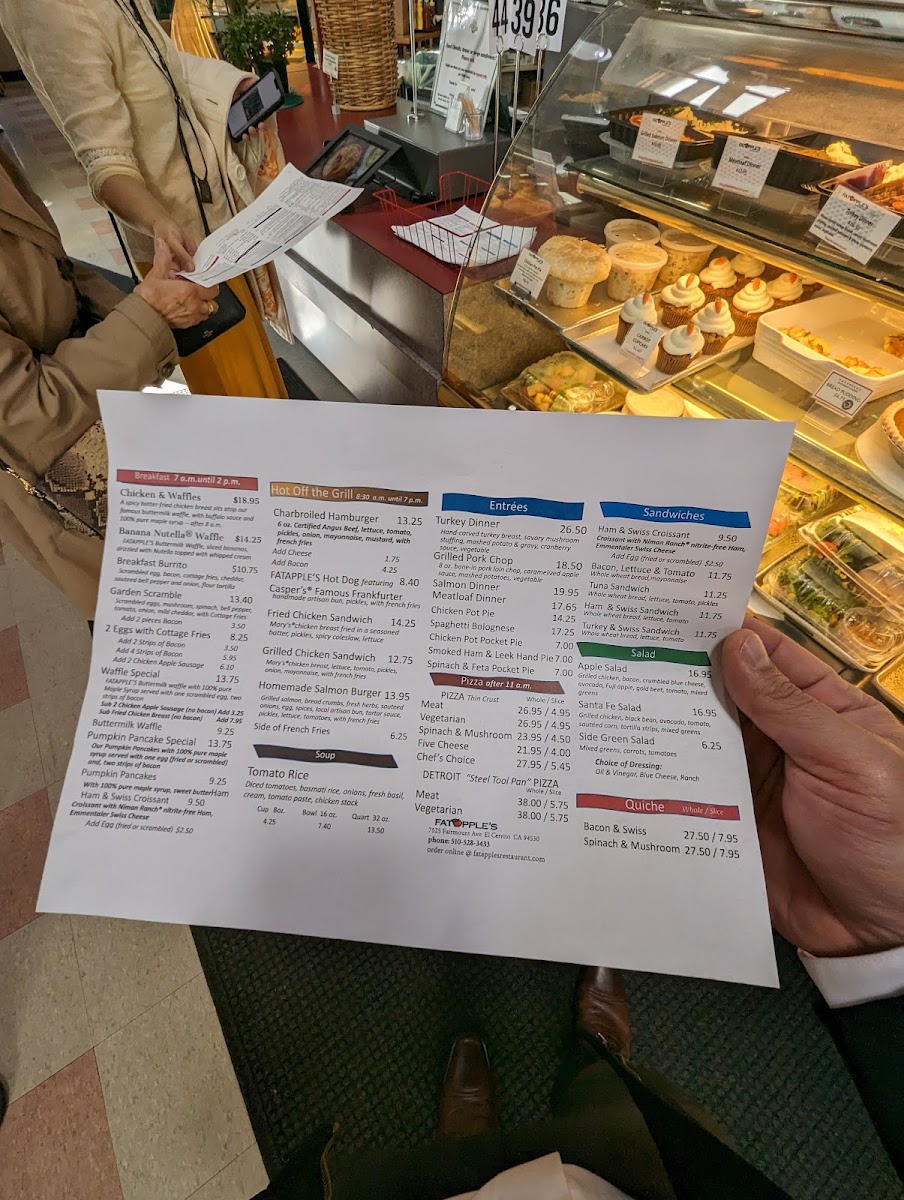 Menu - Fatapple's Restaurant & Bakery | El Cerrito photo 10