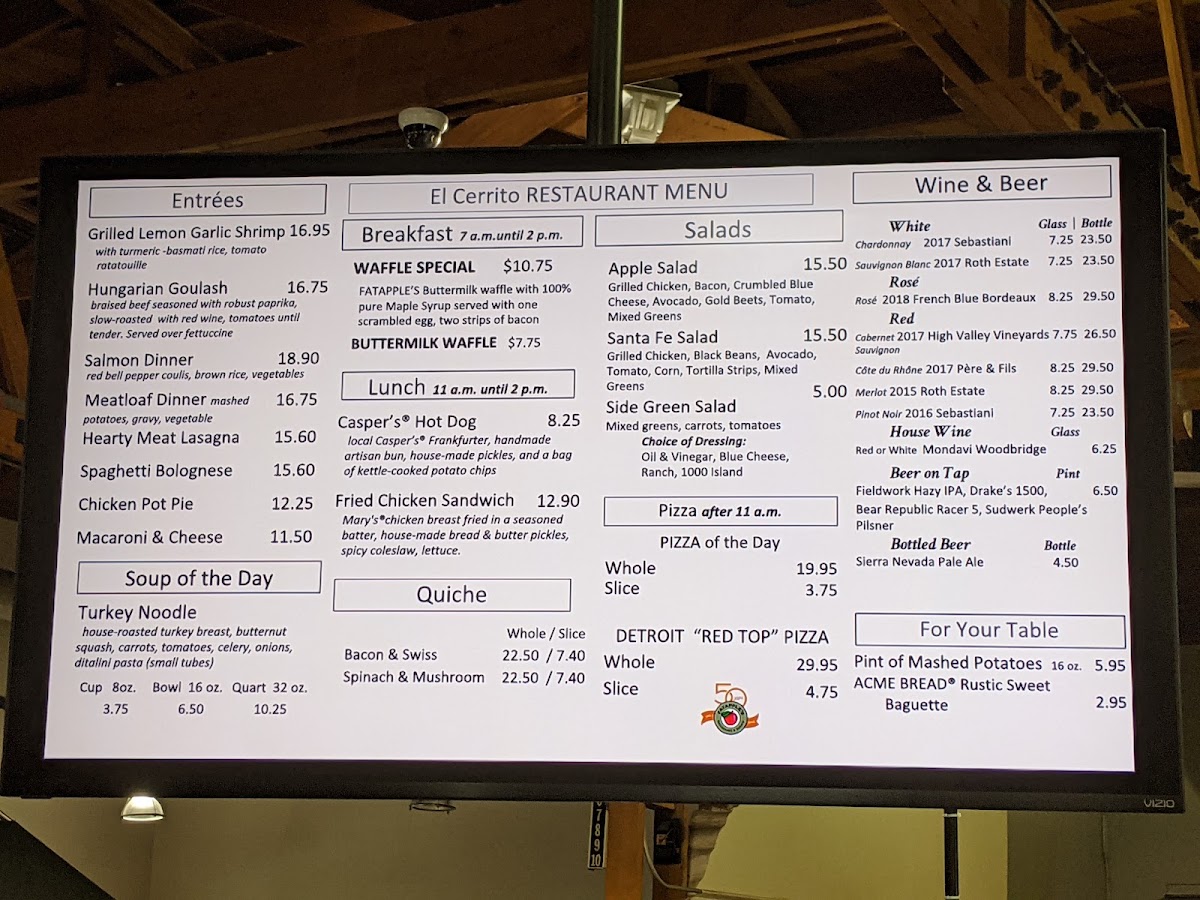 Menu - Fatapple's Restaurant & Bakery | El Cerrito photo 7